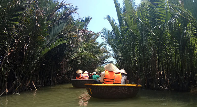 Travel from Danang to Hoi an: 1 Day Itinerary - Cam Thanh Water Coconut Village.