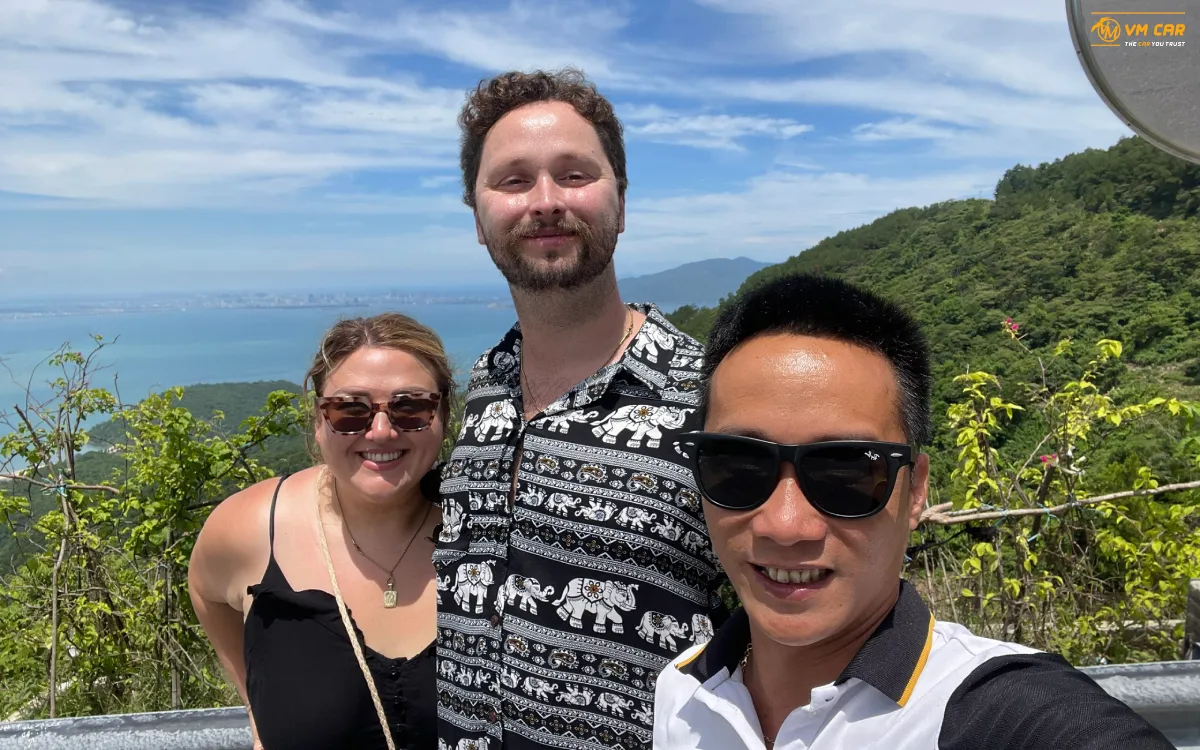 Da Nang City from Hai Van Pass