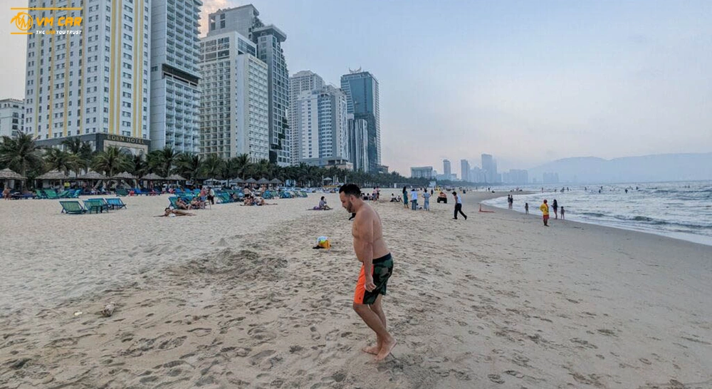 Swimming at My Khe Beach