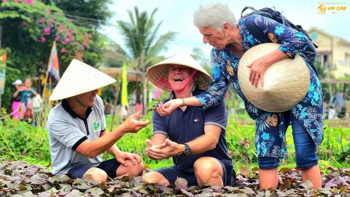 Hoi An to Tra Que Vegetable Vilalge by private car