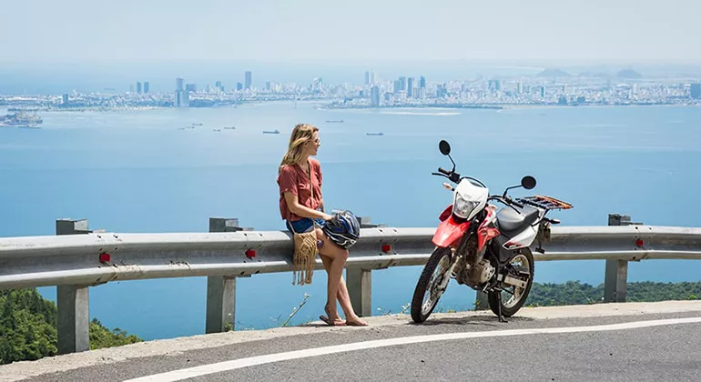 Danang city view from Hai Van