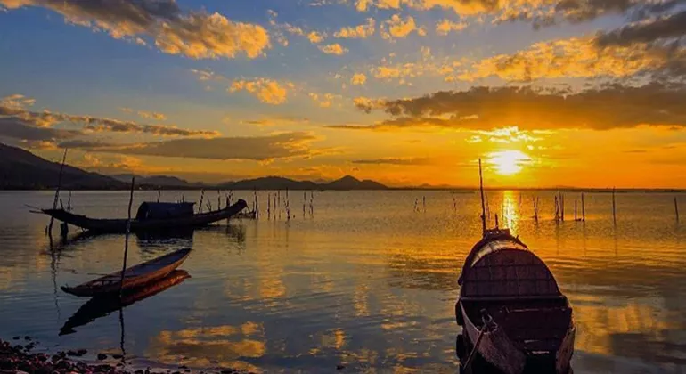 Sunset at Tam Giang Lagoon