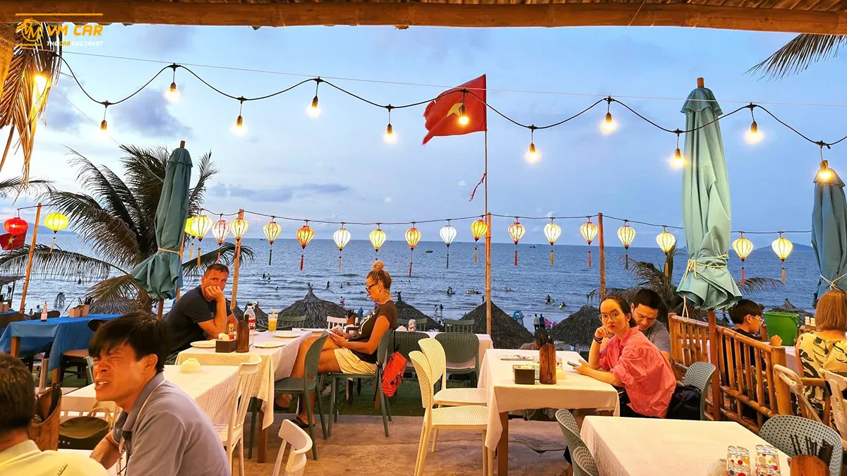Savor fresh seafood at beachfront restaurants