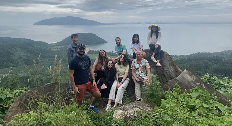 Lang Co beach view from Hai Van pass
