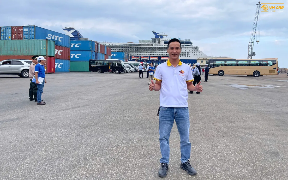 Phu My Port To Ho Chi Minh City By Private Car 1 Driver waiting for the passenger at Phu My Port
