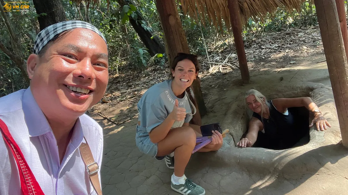 Ho Chi Minh To Cu Chi Tunnel By Car 1 Experience the narrow entrances to the Cu Chi Tunnels