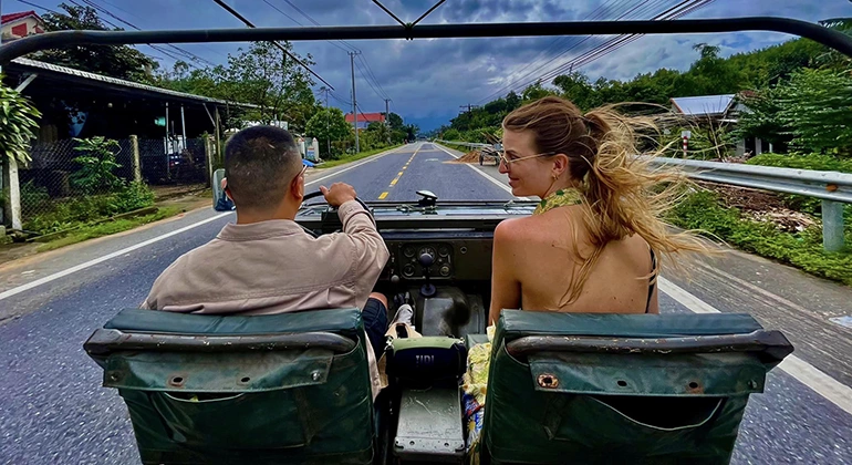 Hue city tour by jeep car