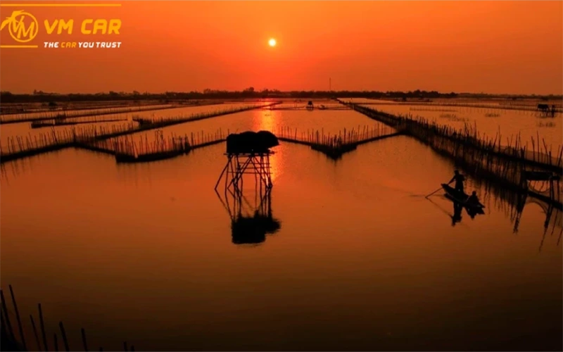 Sunset at Chuon lagoon