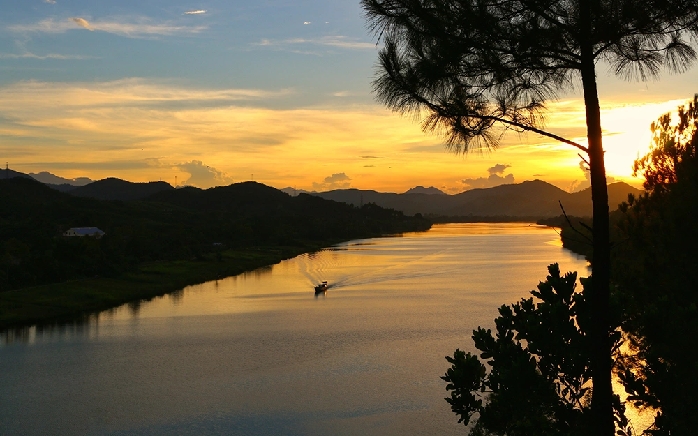 Poetic sunset moment