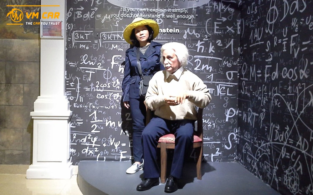 Albert Einstein figure at Wax Museum Ba Na Hills