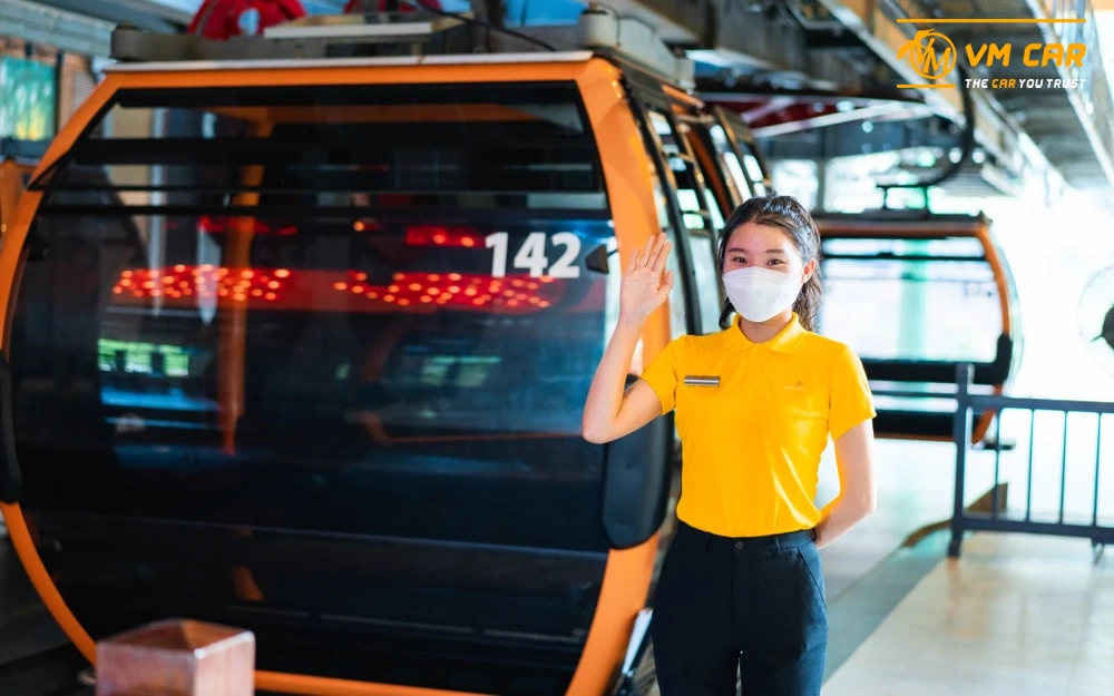 Inisde cable car station