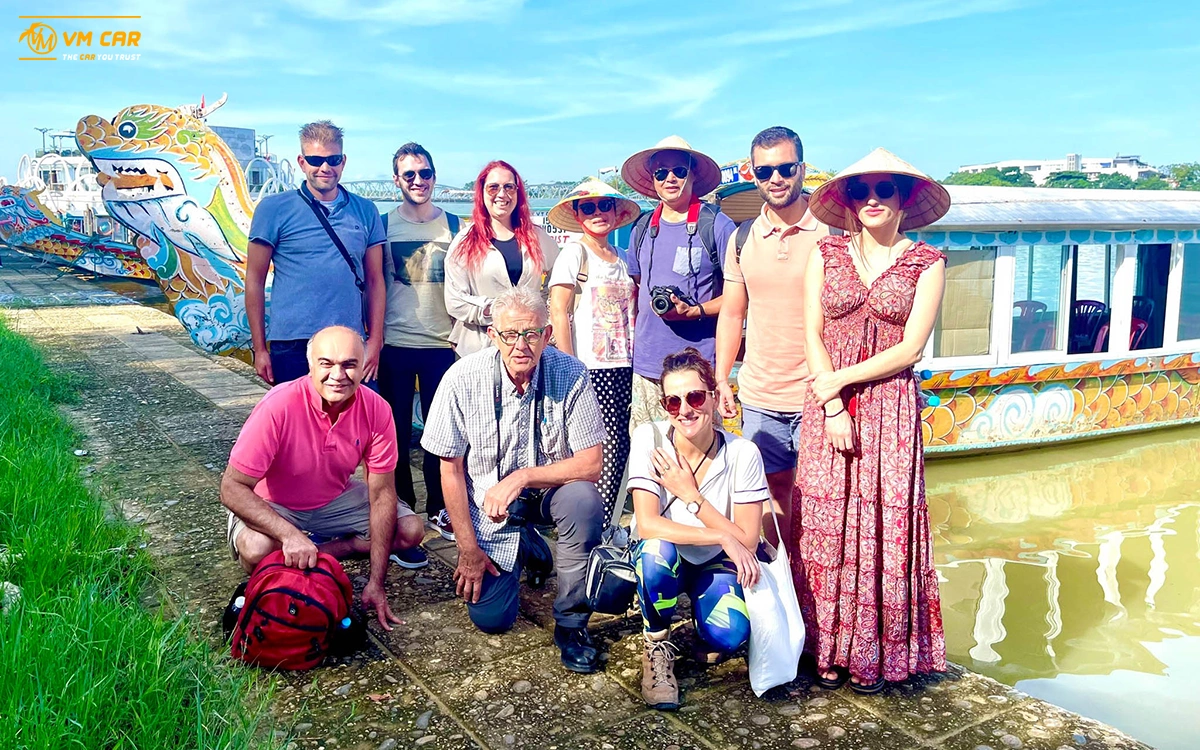 Dragon boat trip on Perfume River