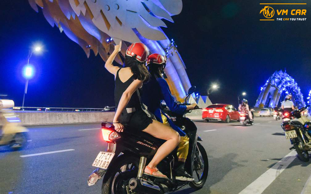 Ride a motorbike over the bridges