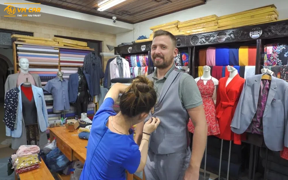 Custom tailoring at Hoi An