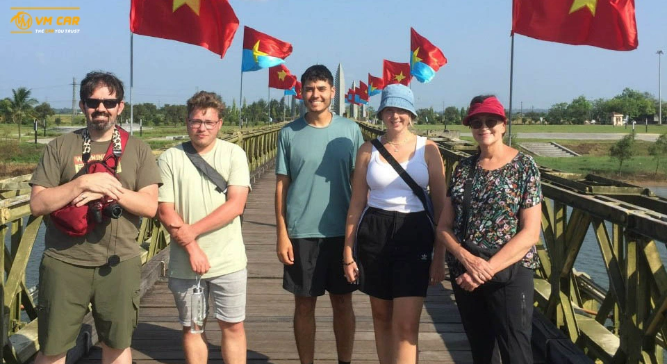 Hue to Phong Nha Cave by car with Hien Luong Bridge