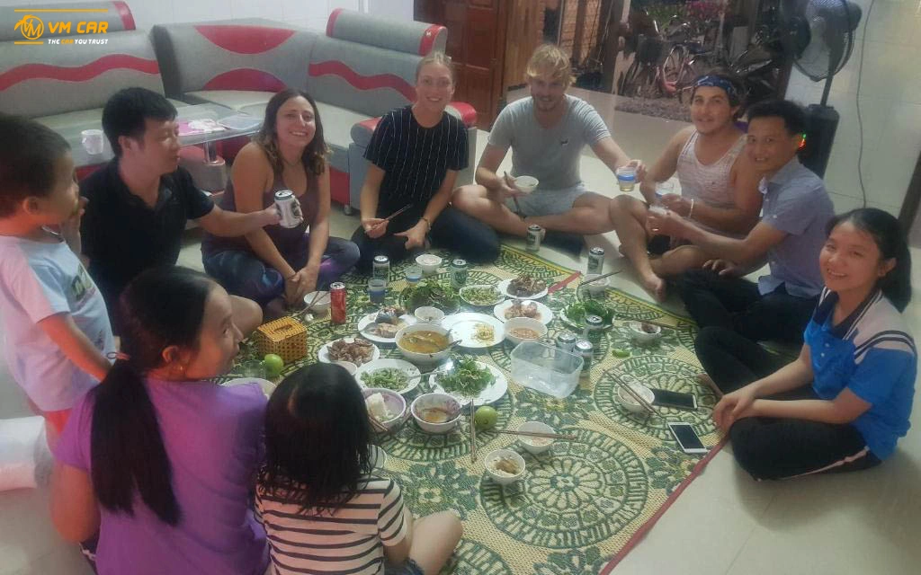 Dinner with a local family