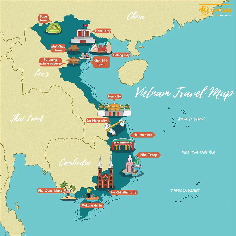 Vietnam Travel Map
