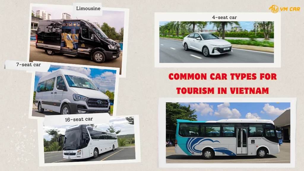 Common Car Types for Tourism in Vietnam